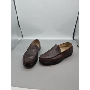 Genuine SAS Handsewn‎ Leather Size 13W Made in USA Brown Loafers Driving Shoes